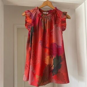 Vibrant Multicolor Sleeveless Blouse